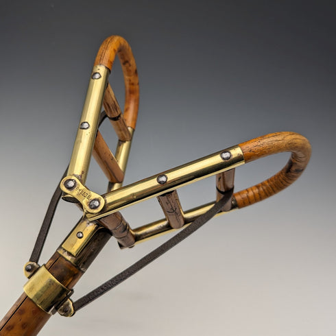 約 1905 年古董射擊手杖竹折疊椅